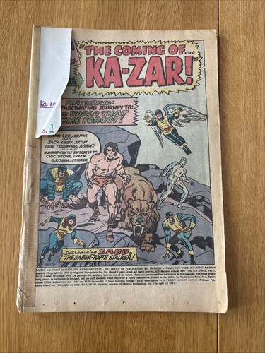 Zar issue 1970 - ka-zar,